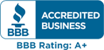 Better Business Bureau A+ Rating badge image