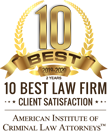 10 Best Law Firm Client Satisfaction American Institute of Criminal Law Attorneys